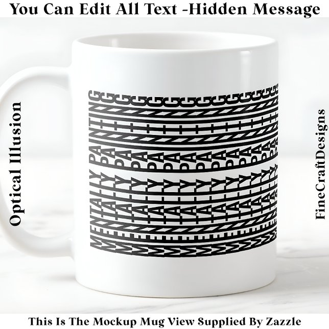 Taza De Café Mensaje Oculto Para Cualquier Pasatiempo, Mentalme (Subido por el creador)