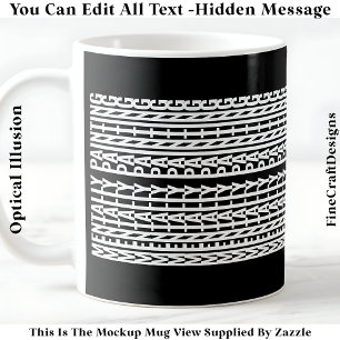 Taza De Café Mensaje Oculto Para Cualquier Pasatiempo, Mentalme