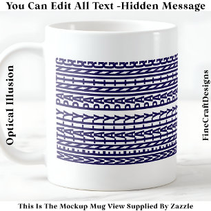 Taza De Café Mensaje Oculto Para Cualquier Pasatiempo, Mentalme