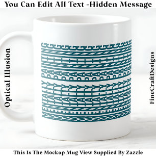 Taza De Café Mensaje Oculto Para Cualquier Pasatiempo, Mentalme