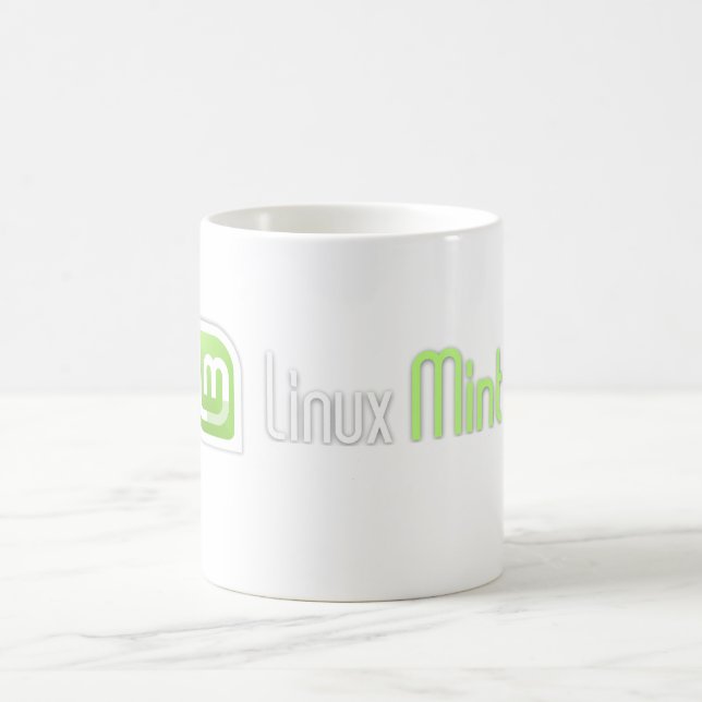 Taza De Café Menta de Linux (Centro)