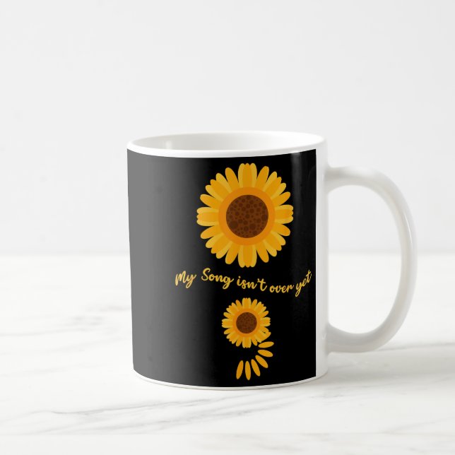 Taza De Café Mental Health Semicolon Sunflower Suicide Preventi (Derecha)