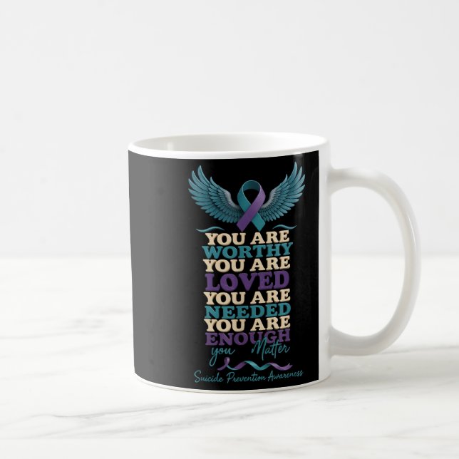 Taza De Café Mental Health Suprt Suicide Prevention Awareness S (Derecha)