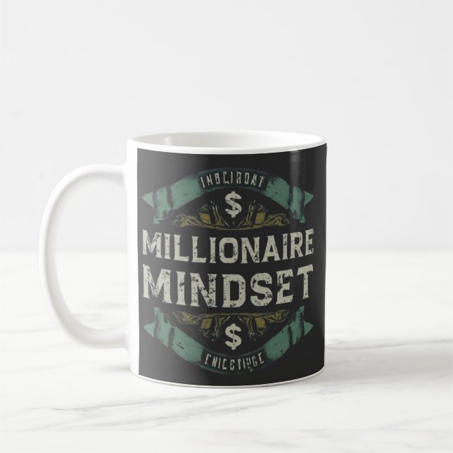 Taza De Café Mentalidad de Millionaire (Izquierda)