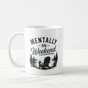 Taza De Café Mentalmente en el estilo de vida del modo de relaj