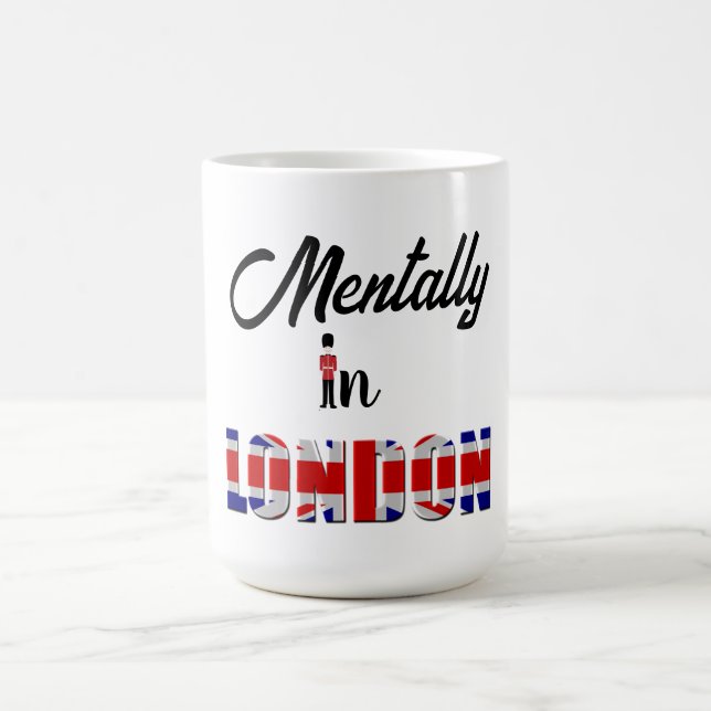 Taza De Café Mentalmente En Londres Coffee Mug (Centro)