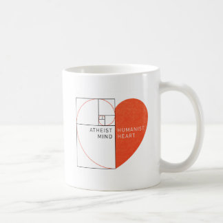 Taza De Café Mente atea, corazón del humanista
