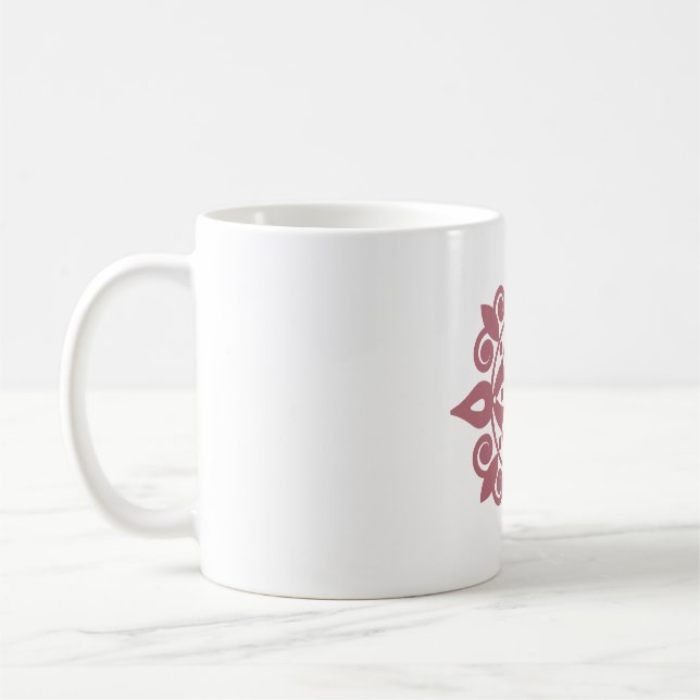 Taza De Café Mente fresca Mandala Diseño almohadas redondas (Izquierda)
