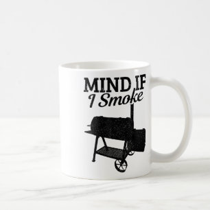 Taza De Café Mente Si Fumo Bbq Grillmaster Fumar Carne Graciosa