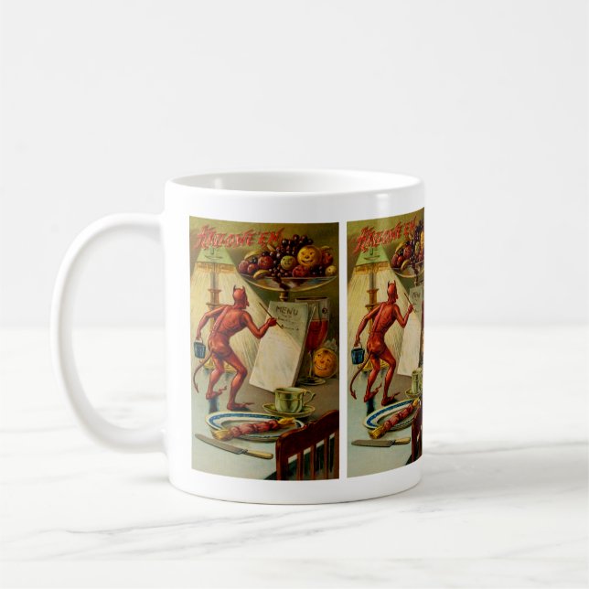 Taza De Café Menú de Halloween (Izquierda)