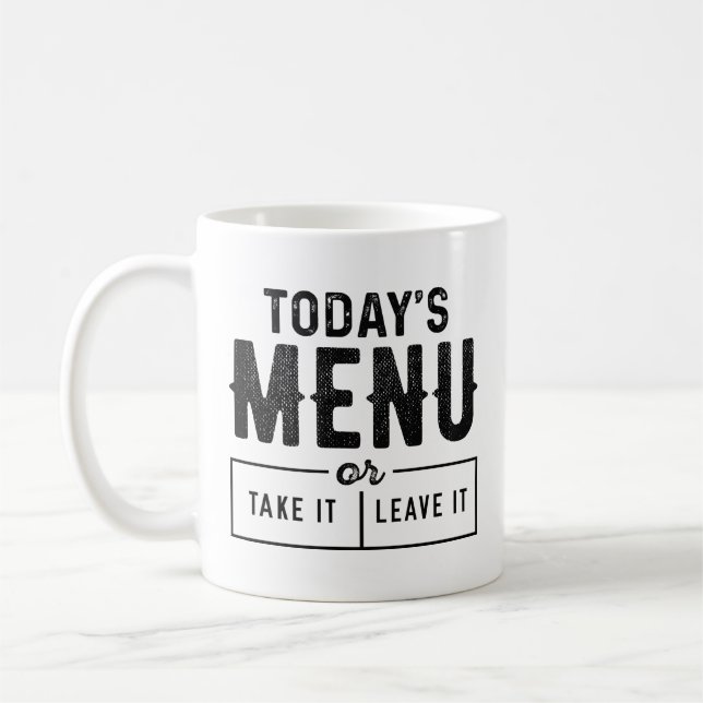 Taza De Café Menú de hoy (Izquierda)