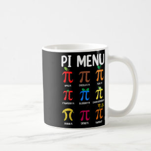Taza De Café Menú Pi 3.14 Símbolo Pi - Math Teacher Happy Pi Da