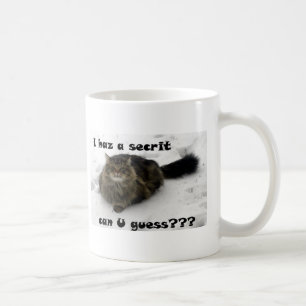Taza De Café Menudo Maine Coon en la nieve