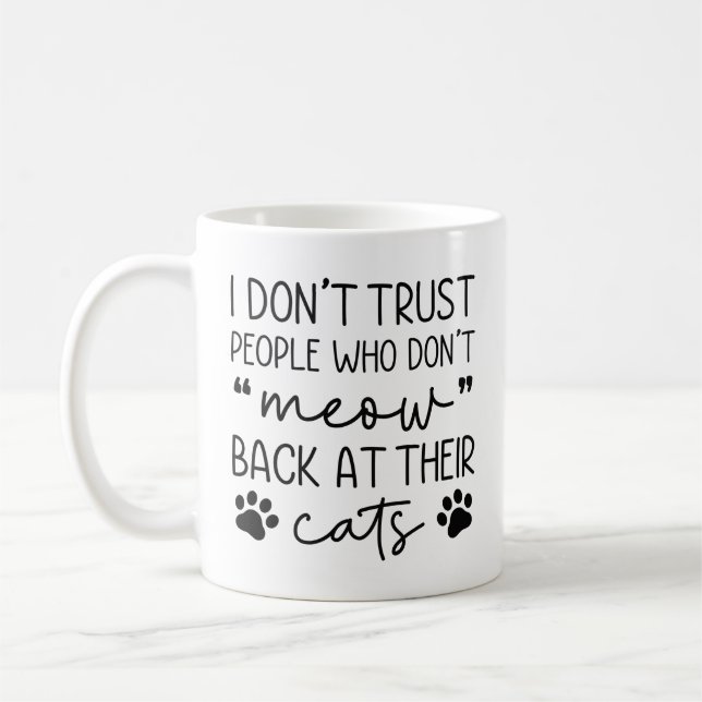 Taza De Café Meow Back To The Cats (Izquierda)