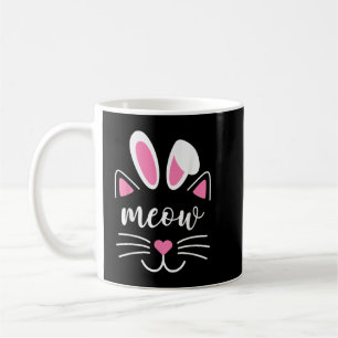 Taza De Café Meow Cat Face Easter Day Bungalow Ears Shirny Ca