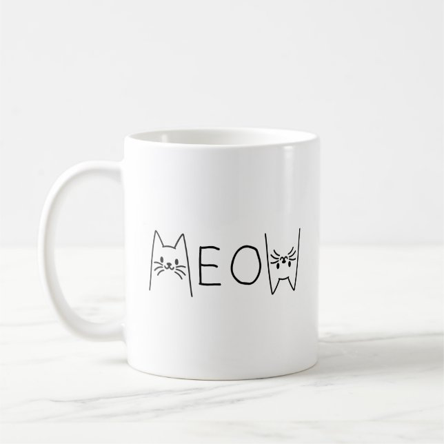 TAZA DE CAFÉ MEOW CATS (Izquierda)