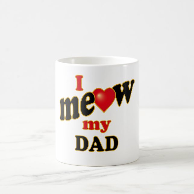 Taza De Café Meow mi papá (Centro)