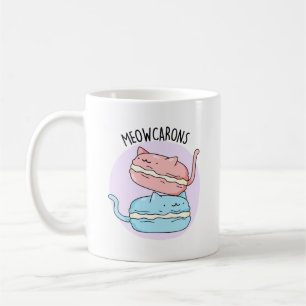 Taza De Café Meowcarons Funny Macaron Pun