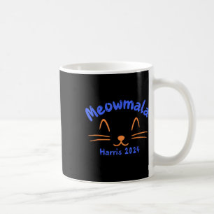 Taza De Café Meowmala Kamala Harris 2024 Gato Lady Por Kamala F