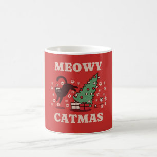 Taza De Café Meowy Catmas