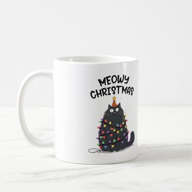 Taza De Café Meowy Christmas Mug (Izquierda)