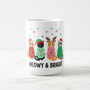 Taza De Café Meowy Navidades Cat