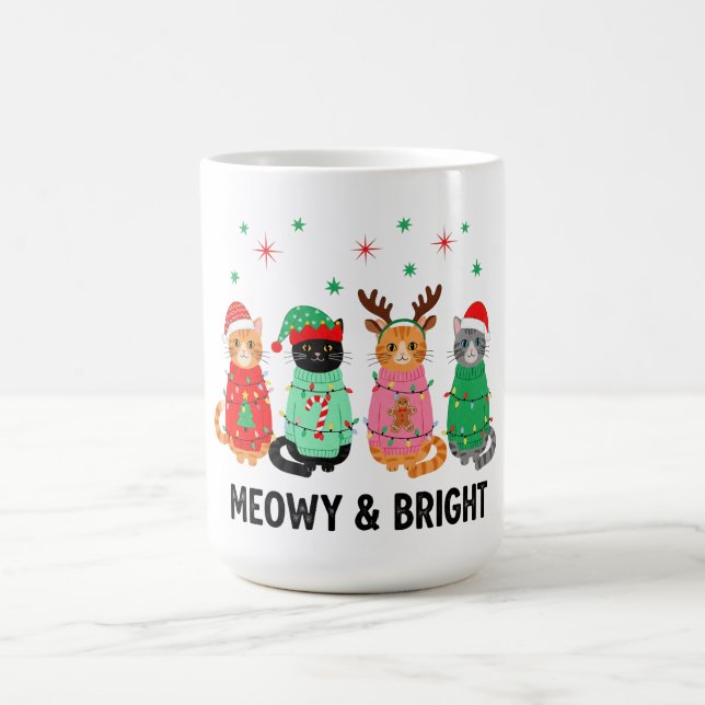 Taza De Café Meowy Navidades Cat (Centro)