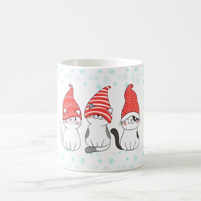 Taza De Café Meowy Navidades Cat Mug (Centro)