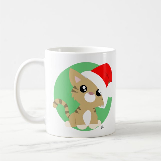 Taza De Café Meowy Navidades Kitty Mug (Izquierda)
