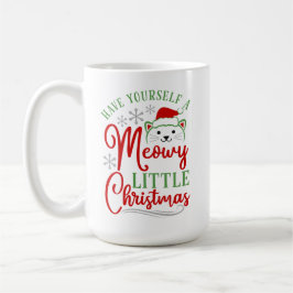 Taza De Café Meowy Pequeños Navidades