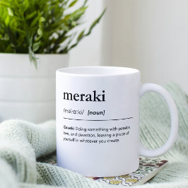 Taza De Café Meraki definición cita inspiradora griega