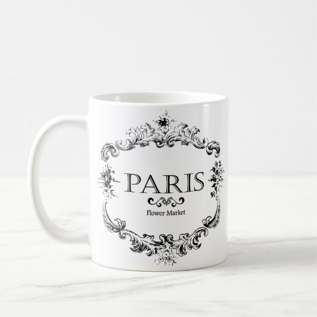 Taza De Café mercado de flores de París   (Izquierda)