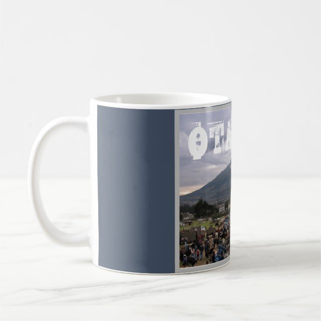 Taza De Café Mercado de ganado Otavalo, Ecuador, (Izquierda)