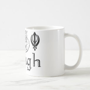 Taza De Café Mercancía sikh del diseño de Khanda Khalsa del