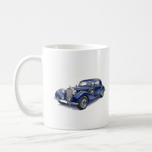Taza De Café Mercedes azules, colección de Natasha Us (Izquierda)
