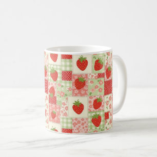 Taza De Café Merendar con parches de fresa (4)