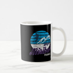 Taza De Café Meribel Alpes franceses Moutiers Francia Skowboard