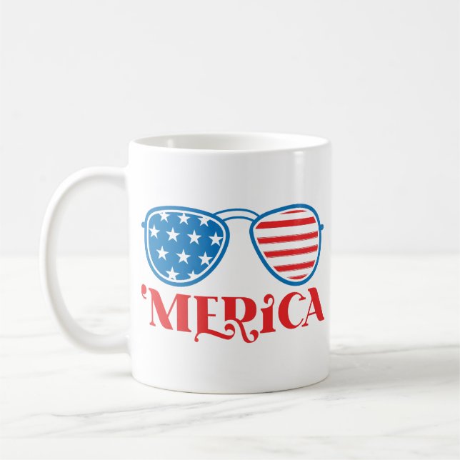 Taza De Café 'Merica - 4 de julio (Izquierda)
