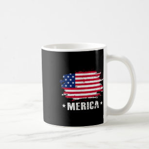 Taza De Café Merica 4 De Julio Bandera Estadounidense Patriótic