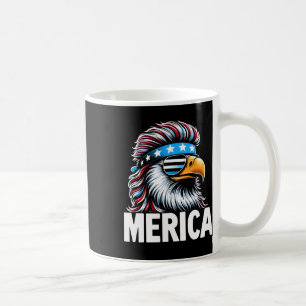 Taza De Café Merica Eagle Mullet Sungles Eeuu Bandera Estadouni