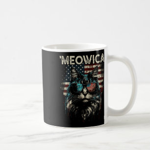 Taza De Café Merica Patriótica Maine Coon Cat