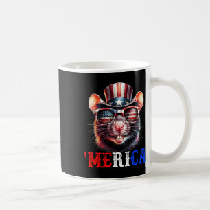 Taza De Café Merica Rat Patriotic 4 De Julio Niños Graciosos Ho