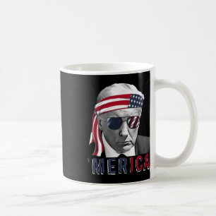 Taza De Café Merica Trump Feliz 4 De Julio Bandera Norteamerica