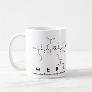 Taza De Café Merl peptide name mug