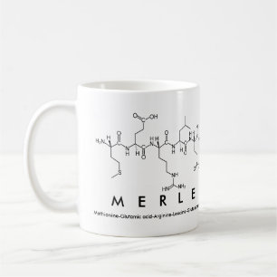 Taza De Café Merle peptide name mug