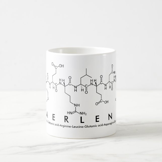 Taza De Café Merlene peptide name mug (Centro)