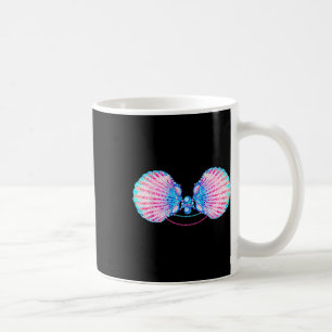 Taza De Café Mermaid Seashell Bra Mermaid Bday Halloween Mermai