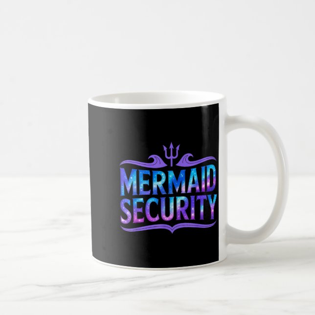 Taza De Café Mermaid Security Funny Dad Father Daughter Birthda (Derecha)