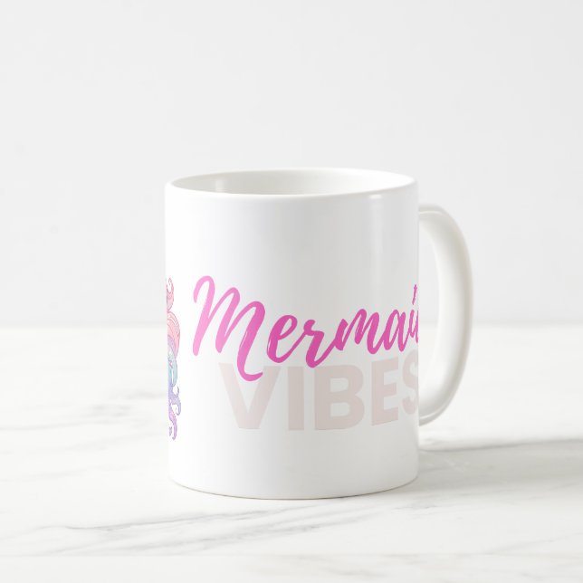 Taza De Café Mermaid Vibes Mug (Anverso derecho)