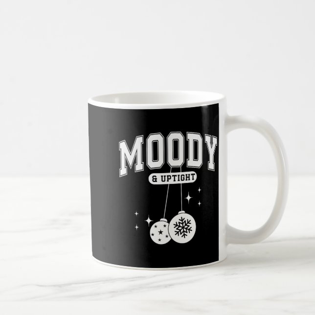 Taza De Café Merry &amp; Bright Moody &amp; Uptight Matching Co (Derecha)